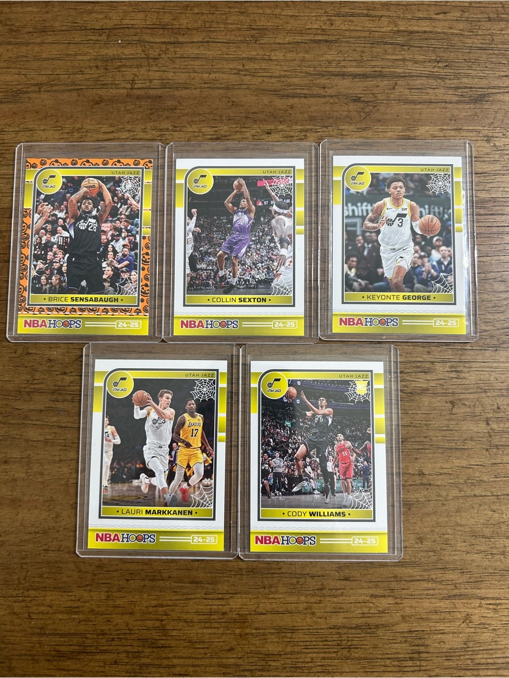 Utah Jazz Set of 5 cards: NBA Haunted Hoops 24-25